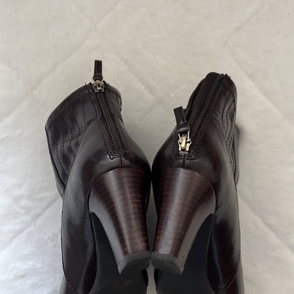 Franco Sarto brown heeled ankle boots size 8 - Picture 4 of 6